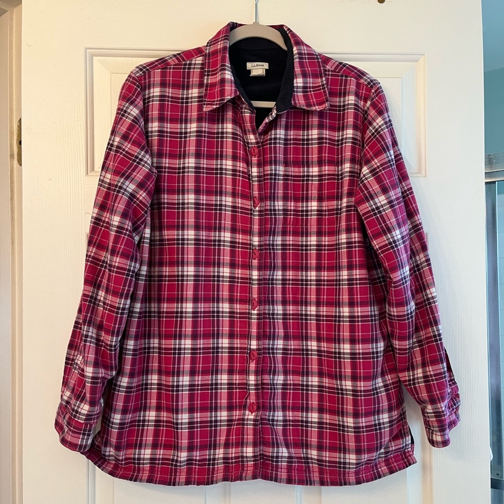 LL Bean fleece lined shirt